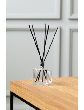 Home fragrance with your LOGO|Cube-shaped bottle + black sticks